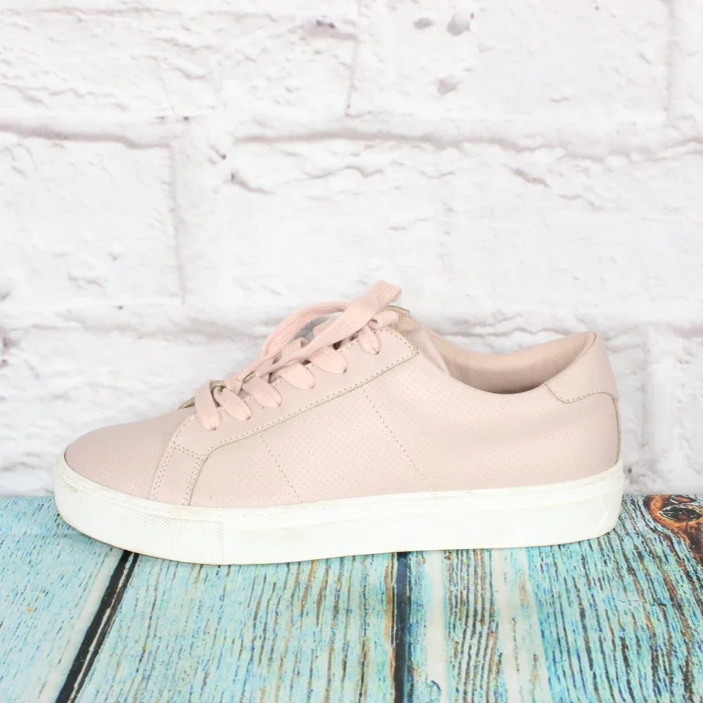 Greats Brookyln Women's Pink Leather Lace Up Low Top Sneakers Size US 9 - Picture 1 of 9